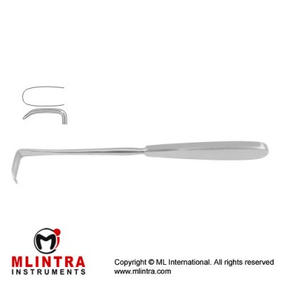 Langenbeck Retractor Hollow Handle Stainless Steel, 22.5 cm - 8 3/4" Blade Size 30 x 14 mm